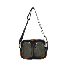 Cargar imagen en el visor de la galería, Bandolera combinada croco
