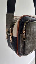 Cargar imagen en el visor de la galería, Bandolera combinada croco