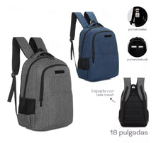 Cargar imagen en el visor de la galería, Mochila clásica Discovery con porta Notebook 18&#39;&#39;
