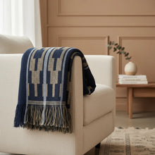 Cargar imagen en el visor de la galería, Manta de algodón para sillón o cama 174 X 140 Cm
