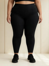 Cargar imagen en el visor de la galería, Calza legging tiro alto talle grande

