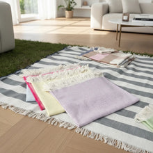 Cargar imagen en el visor de la galería, Manta lona rústica de algodón 168 X 144 cm
