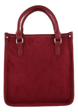 Cargar imagen en el visor de la galería, Cartera bandolera de gamuza Oreiro Love - Rojo
