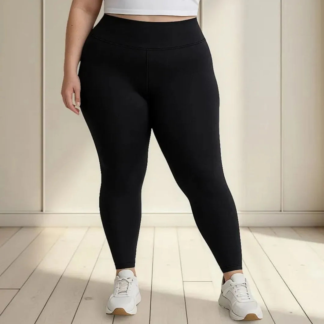 Calza legging tiro alto talle grande