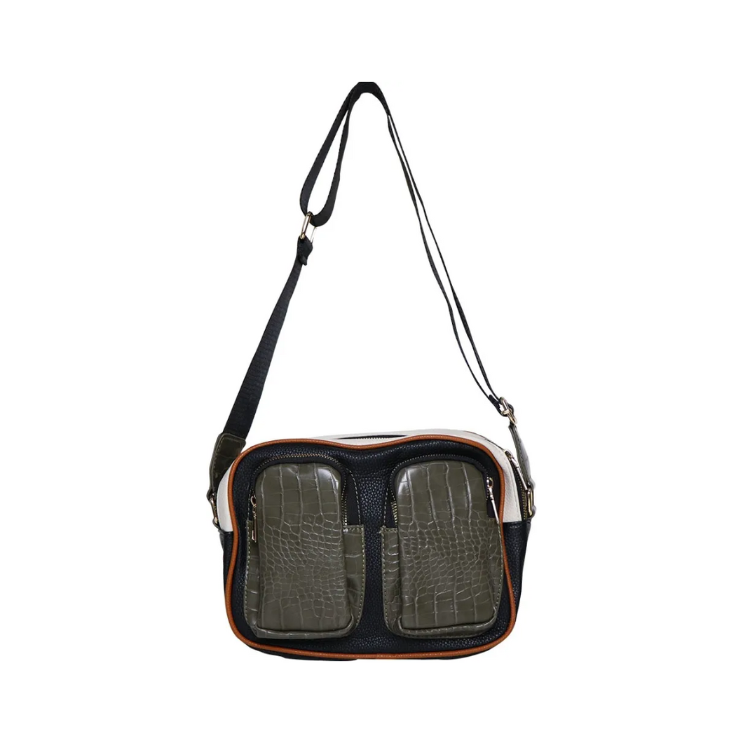Bandolera combinada croco