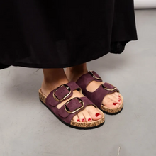 Cargar imagen en el visor de la galería, Sandalia Lisboa - Bordó
