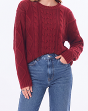 Cargar imagen en el visor de la galería, Sweater tejido Ochos - Rojo
