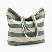 Cargar imagen en el visor de la galería, Bolso Rayado Beach - Verde
