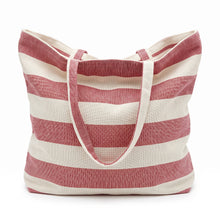 Cargar imagen en el visor de la galería, Bolso Rayado Beach - Rojo
