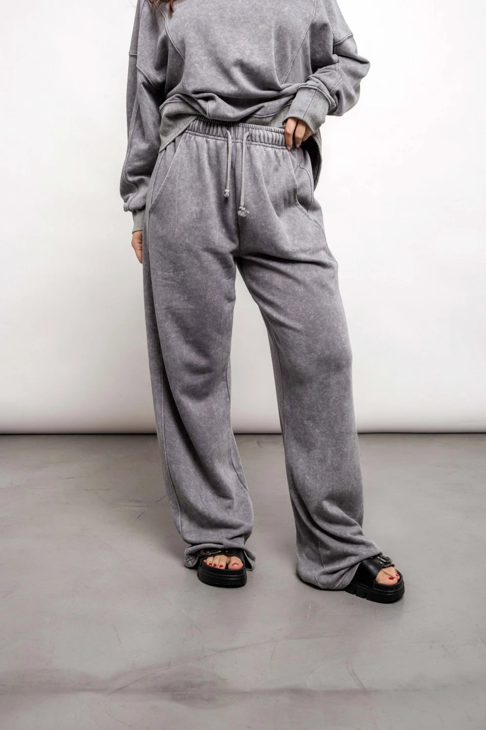 Pantalón Deportivo Lavado - Gris