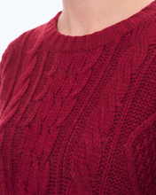 Cargar imagen en el visor de la galería, Sweater tejido Ochos - Rojo
